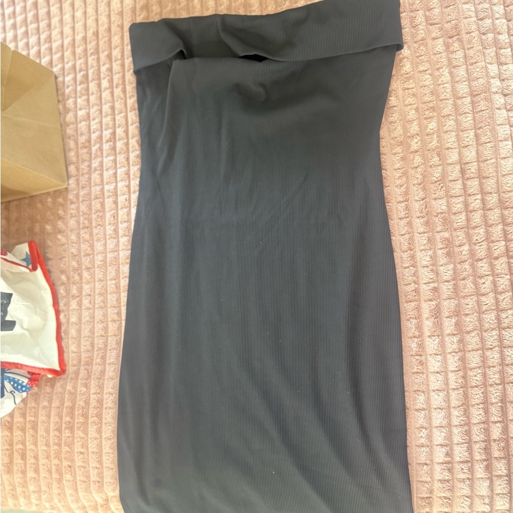 Amazon Black Strapless Dress